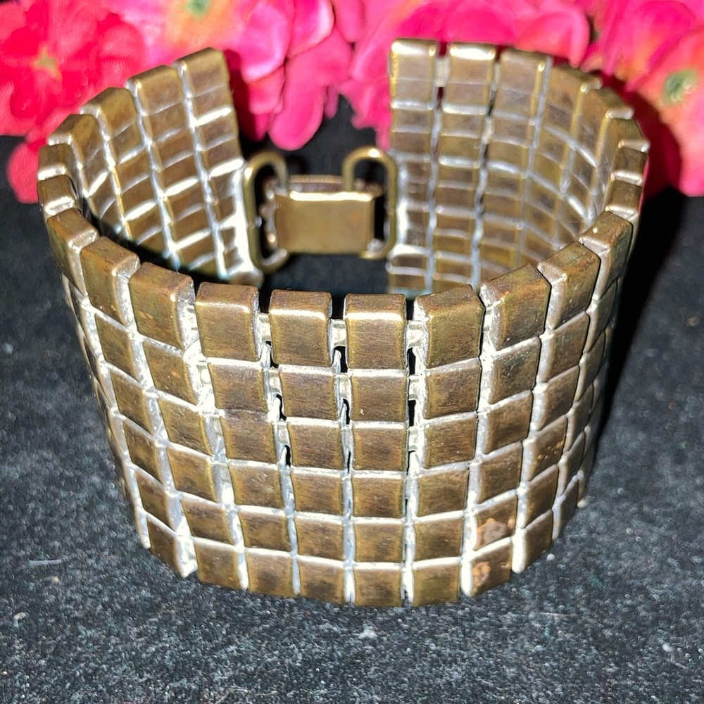 Vintage Cuff Link Bracelet